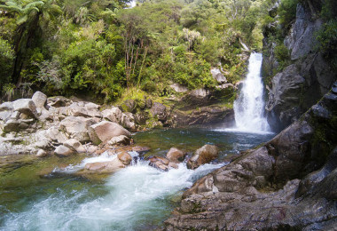 wainui falls abel tasman new zealand 750x517
